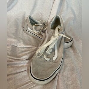 Vans old school gray shoes